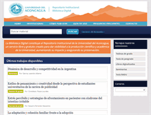 Tablet Screenshot of bibliotecadigital.uda.edu.ar
